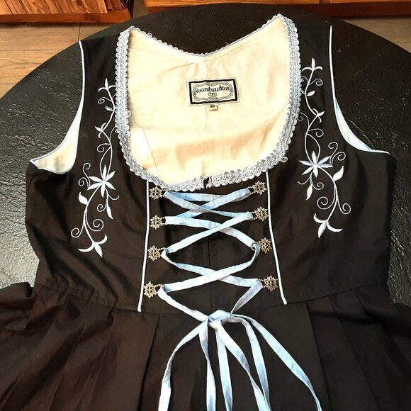 Vintage 90s Tyrolean Dirndl Dress – Oktoberfest Bavarian Folk Costume - Picture 3 of 6
